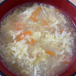 野菜と卵の美味しい中華スープ
